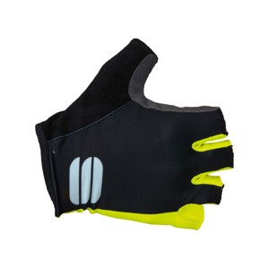SPORTFUL Cyklistické rukavice krátkoprsté - DIVA - žlutá/černá