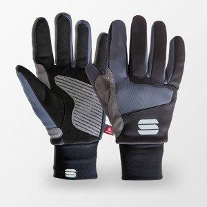 SPORTFUL Cyklistické rukavice dlouhoprsté - SUBZERO - černá/šedá M