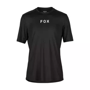 FOX Cyklistický dres s krátkým rukávem - RANGER MOTH - černá