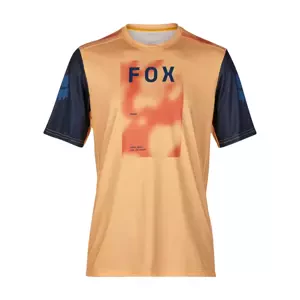 FOX Cyklistický dres s krátkým rukávem - RANGER RACE TAUNT - oranžová XL