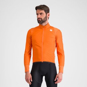 SPORTFUL Cyklistická voděodolná pláštěnka - HOT PACK NORAIN - oranžová 2XL