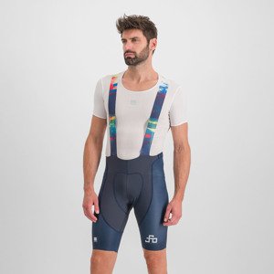 SPORTFUL Cyklistické kalhoty krátké s laclem - PETER SAGAN BODYFIT CLASSIC - modrá M