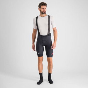 SPORTFUL Cyklistické kalhoty krátké s laclem - FIANDRE NORAIN PRO - černá L