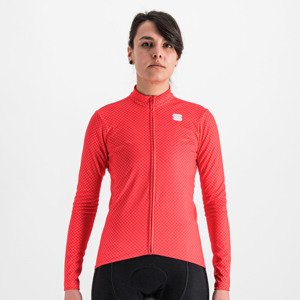 SPORTFUL Cyklistický dres s dlouhým rukávem zimní - CHECKMATE THERMAL - červená S