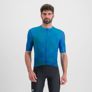SPORTFUL Cyklistický dres s krátkým rukávem - ROCKET - modrá 2XL