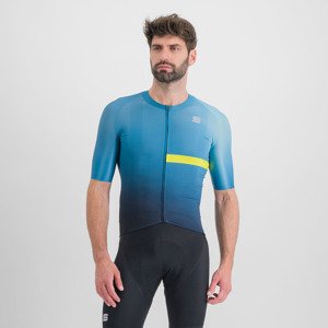 SPORTFUL Cyklistický dres s krátkým rukávem - BOMBER - modrá