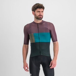 SPORTFUL Cyklistický dres s krátkým rukávem - SNAP - fialová/antracitová XL