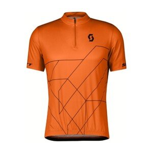 SCOTT Cyklistický dres s krátkým rukávem - RC TEAM 20 - oranžová XL