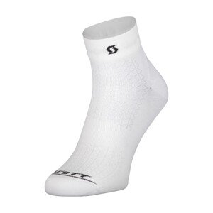 SCOTT Cyklistické ponožky klasické - PERFORMANCE - bílá