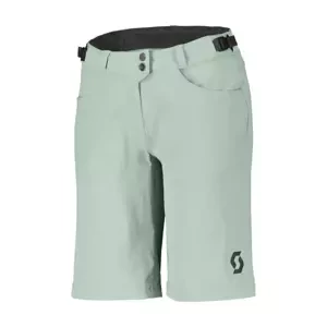 SCOTT Cyklistické kalhoty krátké bez laclu - TRAIL FLOW - světle zelená XL