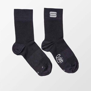 SPORTFUL Cyklistické ponožky klasické - MATCHY - černá M-L
