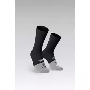 GOBIK Cyklistické ponožky klasické - LIGHTWEIGHT 2.0 - černá/šedá L