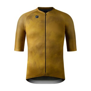 GOBIK Cyklistický dres s krátkým rukávem - INFINITY - žlutá XL
