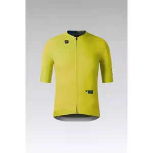 GOBIK Cyklistický dres s krátkým rukávem - CX PRO 3.0 - žlutá/zelená