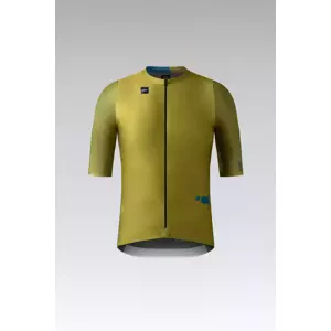 GOBIK Cyklistický dres s krátkým rukávem - ATTITUDE 2.0 - zelená 2XL