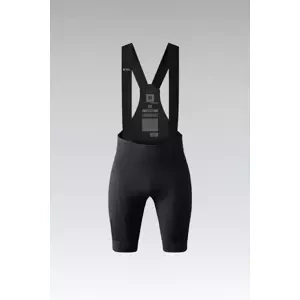 GOBIK Cyklistické kalhoty krátké s laclem - MATT 2.0 K9 W - černá M