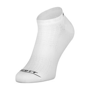 SCOTT Cyklistické ponožky kotníkové - PERFORMANCE - bílá