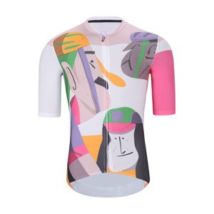HOLOKOLO Cyklistický dres s krátkým rukávem - FACES - vícebarevná M