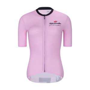 RIVANELLE BY HOLOKOLO Cyklistický dres s krátkým rukávem - VOGUE - růžová/černá L