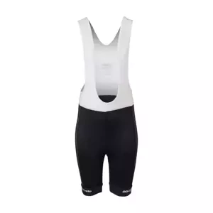 AGU Cyklistické kalhoty krátké s laclem - REPLICA VISMA | LEASE A BIKE K 2024 - černá/bílá 128 cm