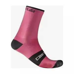 CASTELLI Cyklistické ponožky klasické - GIRO107 18 - růžová S-M