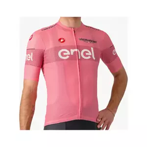 CASTELLI Cyklistický dres s krátkým rukávem - GIRO107 CLASSIFICATION - růžová 2XL