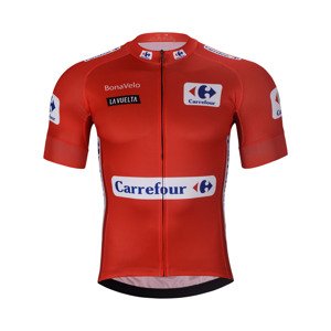 BONAVELO Cyklistický dres s krátkým rukávem - LA VUELTA - červená 4XL