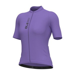 ALÉ Cyklistický dres s krátkým rukávem - PRAGMA COLOR BLOCK - fialová XL