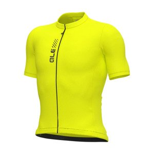ALÉ Cyklistický dres s krátkým rukávem - PRAGMA COLOR BLOCK - žlutá 4XL