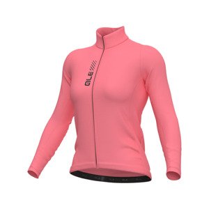 ALÉ Cyklistický dres s dlouhým rukávem letní - PRAGMA COLOR BLOCK - růžová XL