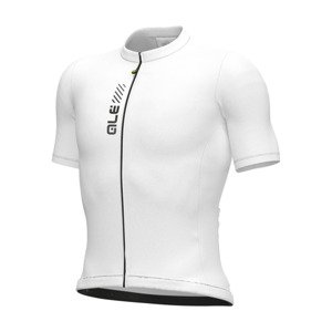ALÉ Cyklistický dres s krátkým rukávem - PRAGMA COLOR BLOCK - bílá 4XL
