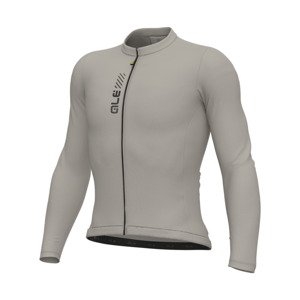 ALÉ Cyklistický dres s dlouhým rukávem letní - PRAGMA COLOR BLOCK - šedá XL