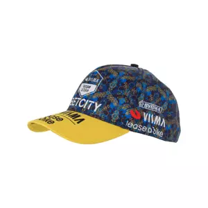 AGU Cyklistická čepice - TDF 2024 TEAM VISMA | LEASE A BIKE - modrá/žlutá UNI