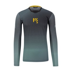Cyklistický dres s dlouhým rukávem letní - VAL DI DENTRO - šedá L