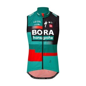 LE COL Cyklistická vesta - BORA HANSGROHE 2023 REPLICA SPORT - černá/červená/zelená 2XL