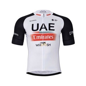 BONAVELO Cyklistický dres s krátkým rukávem - UAE 2023 - bílá/černá/červená L