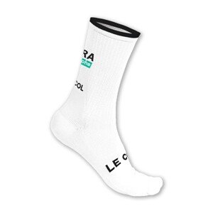 LE COL Cyklistické ponožky klasické - BORA HANSGROHE 2023 - bílá