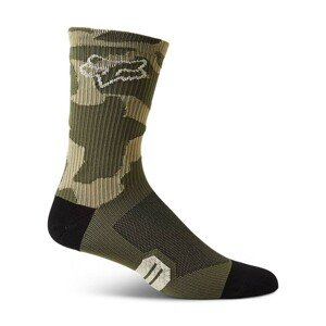 FOX Cyklistické ponožky klasické - RANGER - černá/zelená S-M