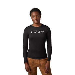 FOX Cyklistické triko s dlouhým rukávem - ABSOLUTE LADY - černá
