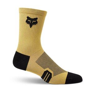 FOX Cyklistické ponožky klasické - RANGER - žlutá/černá L-XL