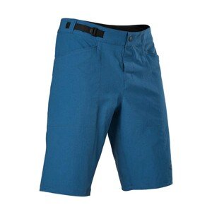 FOX Cyklistické kalhoty krátké bez laclu - RANGER LITE - modrá L