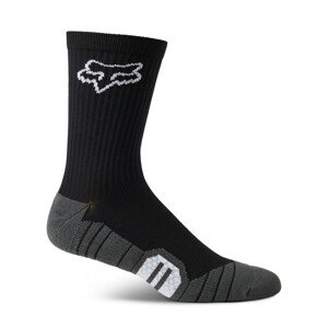FOX Cyklistické ponožky klasické - RANGER CUSHION - černá/šedá L-XL