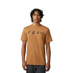FOX Cyklistické triko s krátkým rukávem - ABSOLUTE - hnědá L