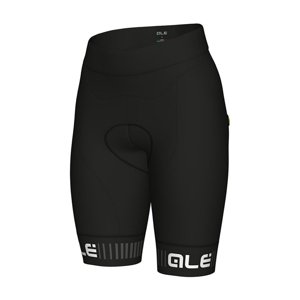 ALÉ Cyklistické kalhoty krátké bez laclu - SOLID TRAGUARDO - bílá/černá 3XL