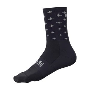 ALÉ Cyklistické ponožky klasické - STARS - modrá/bílá 44-47