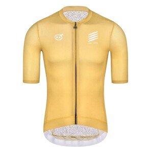 MONTON Cyklistický dres s krátkým rukávem - SKULL ZEUS - zlatá L