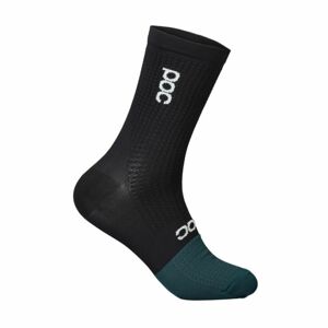 POC Cyklistické ponožky klasické - FLAIR - černá/modrá