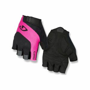 GIRO Cyklistické rukavice krátkoprsté - TESSA - černá/růžová L