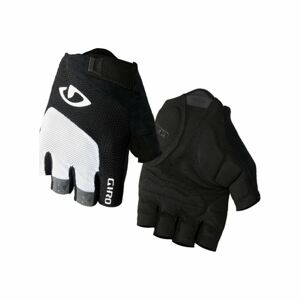 GIRO Cyklistické rukavice krátkoprsté - BRAVO - bílá/černá