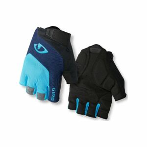 GIRO Cyklistické rukavice krátkoprsté - BRAVO - modrá XL